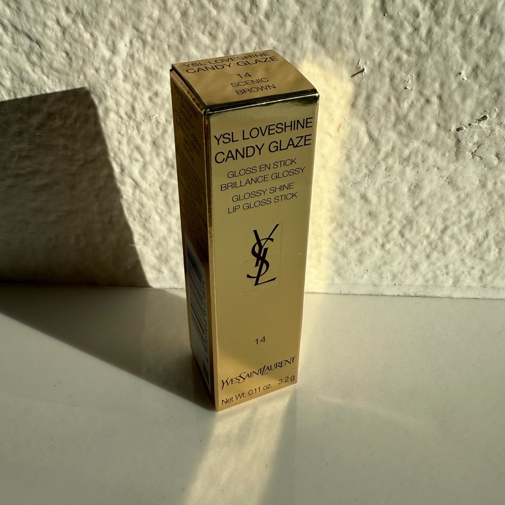 YSL Candy Glaze Lip Gloss Stick Color 14 Scenic Brown - Picture 4 of 12